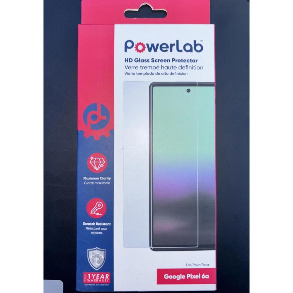 PowerLab HD Glass Screen Protector for Google Pixel‎ 6a